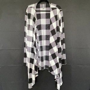 EUC, Lightweight, Buffalo Plaid Sharkbite Cardigan